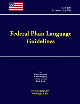 Paperback Federal Plain Language Guidelines Book