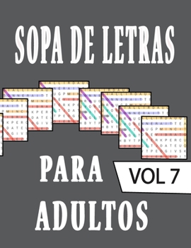 Paperback Sopa de Letras Para Adultos: SOPA DE LETRAS Letra Grande - 80 Rompecabezas - 1600 Palabras - soluciones al final del libro [Spanish] Book