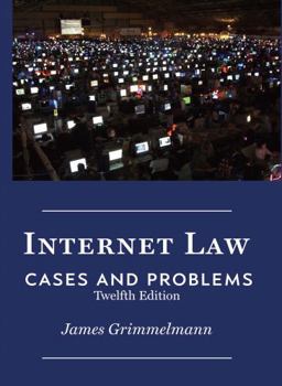 Paperback Internet Law: Cases & Problems Book