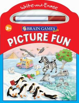 Toy Brain Games Kids Write And Erase Picture Puzzles Book