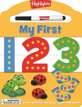 Board book My First 123: Learn, Practice, and Play Again and Again! Book