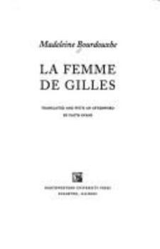 Paperback La Femme De Gilles (European Classics) Book