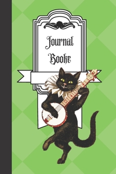 Journal Booke: History Cat, Fun Notebook Journals for Teen Girls Women Her, Vintage Style, Organiser, 100 Pages Ruled White Paper, Gift