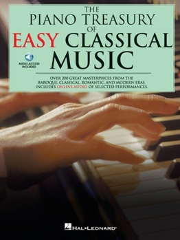 Paperback The Piano Treasury of Easy Classical Music [With CD] Book