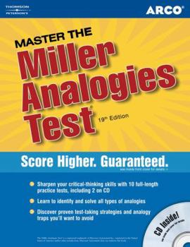 Paperback Arco Master the Miller Analgies Test [With CDROM] Book