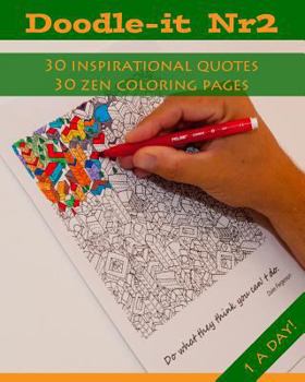Paperback Doodle-it Nr.2: Coloring for grownups with inspirational quotes Book