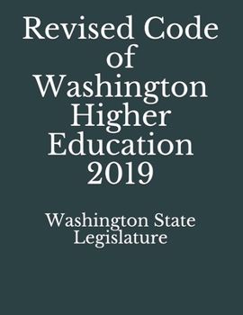 Paperback Revised Code of Washington Higher Education 2019 Book