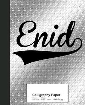 Paperback Calligraphy Paper: ENID Notebook Book