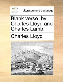 Paperback Blank Verse, by Charles Lloyd and Charles Lamb. Book