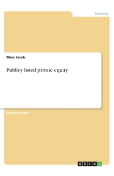 Paperback Publicy listed private equity Book