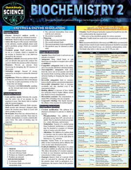 Wall Chart Biochemistry 2: Quickstudy Laminated Reference Guide Book