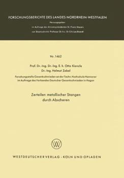 Paperback Zerteilen Metallischer Stangen Durch Abscheren [German] Book