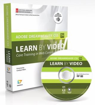 Paperback Learn Adobe Dreamweaver Cs5 by Video: Core Training in Web Communication [With Booklet] Book