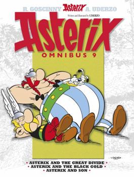 Paperback Asterix Omnibus 9: Asterix and the Great Divide, Asterix and the Black Gold, Asterix and Son Book