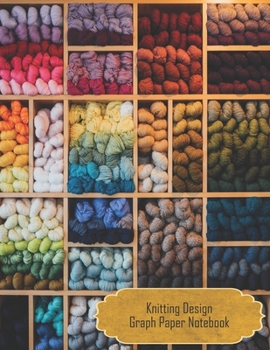 Paperback Knitting Design Graph Paper Notebook: KNitter's Delight Blank Journal for Knitters. Beginners Knitting Project Journal 4:5 Yarn Store Display Book