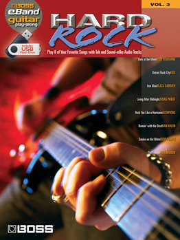 Paperback Hard Rock: Boss Eband Guitar Play-Along Volume 3 [With USB Flash Drive] Book