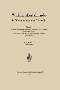 Paperback Wirklichkeitsblinde in Wissenschaft Und Technik [German] Book