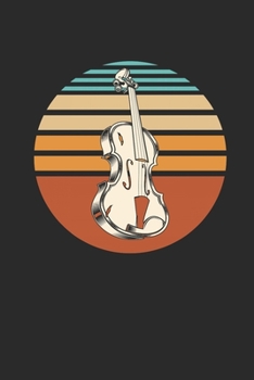 Paperback Violins Retro Circle: Violins Notebook, Dotted Bullet (6" x 9" - 120 pages) Musical Instruments Themed Notebook for Daily Journal, Diary, an Book