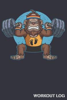 Paperback Workout Log: Bigfoot Track Weightlifting Reps and Exercise Sets Book