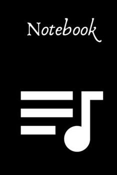 Paperback Notebook: Retro Quaver Design Notebook for Music Lovers. Song Writing Journal: Lined/Ruled Paper For Musicians, Music Lovers, St Book