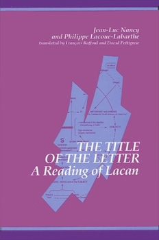 Paperback The Title of the Letter: A Reading of Lacan Book