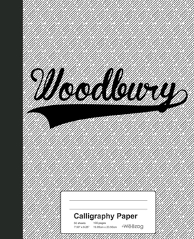 Paperback Calligraphy Paper: WOODBURY Notebook Book
