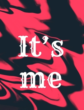 It's me: Cornell Notes Notebook , Blank line journal for high school, college, university student , men , Women , size 8.5X11 inches ,100 pages , ... , awesome cover , black and red marble cover