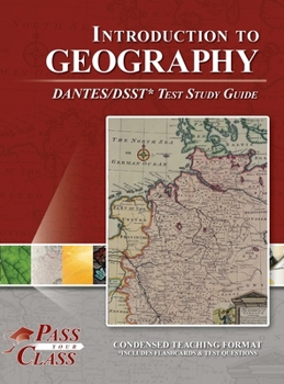 Hardcover Introduction to Geography DANTES / DSST Test Study Guide Book