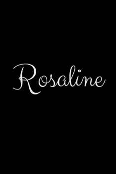 Rosaline: notebook with the name on the cover, elegant, discreet, official notebook for notes