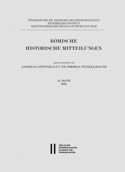Paperback Romische Historische Mitteilungen 58 Band 2016 [German] Book