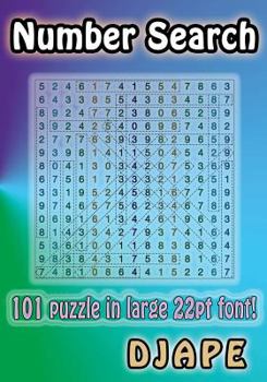 Paperback Number Search: 101 puzzle in large 22pt font! Book