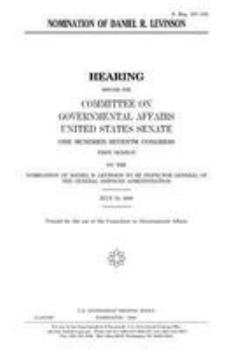 Paperback Nomination of Daniel R. Levinson Book