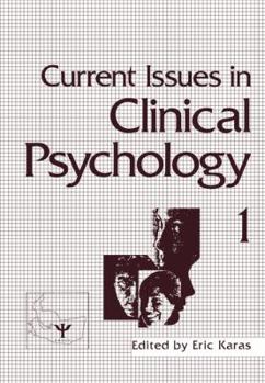 Paperback Current Issues in Clinical Psychology: Volume 1 Book