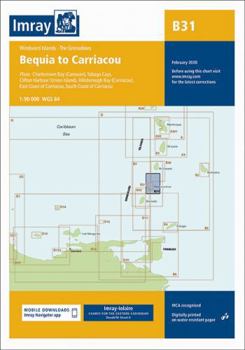 Paperback Imray Chart B31: Grenadines - Middle Sheet; Bequia to Carriacou (B Series) Book