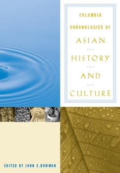 Hardcover Columbia Chronologies of Asian History and Culture Book