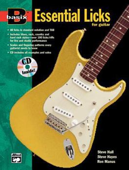 Paperback Basix Essential Licks for Guitar: Book & CD (Basix(R) Series) Book