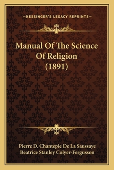 Paperback Manual Of The Science Of Religion (1891) Book