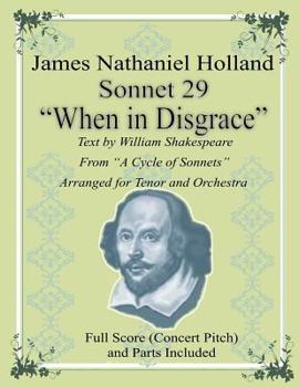 Paperback Sonnet 29 "When in Disgrace": Arranged for Tenor and Orchestra Book