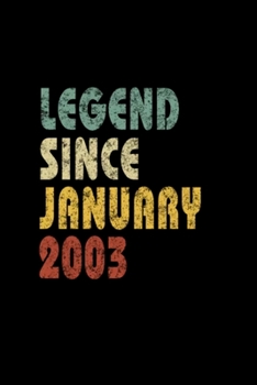 Legend since vintage January Notebook: Blank Lined Notebook Journal for Work, School, Office | 6x9 110 page