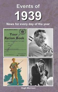 Paperback Events of 1939: news for every day of the year Book