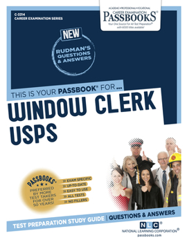 Paperback Window Clerk (Usps) (C-3314): Passbooks Study Guide Volume 3314 Book