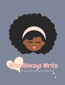 Paperback Miss Always Write Cursive Notebook Book