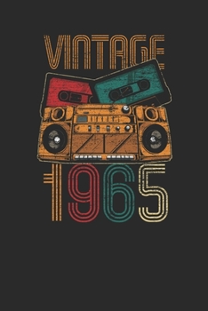 Vintage 1965: Graph Ruled Notebook / Journal (6" X 9" - 5 X 5 Graph Ruled) – Birthday Gift and Anniversary Gift for Women And Men