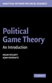 Political Game Theory: An Introduction - Book  of the Analytical Methods for Social Research