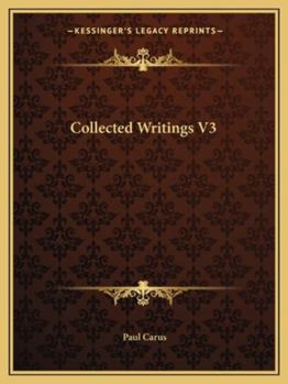 Paperback Collected Writings V3 Book
