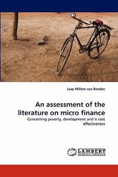 Paperback An Assessment of the Literature on Micro Finance Book