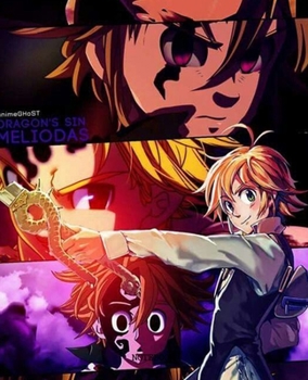 Notebook: Anime Seven Deadly Sins Soft Glossy Cover College Ruled Lined Pages Book 7.5 x 9.25 Inches 110 Pages