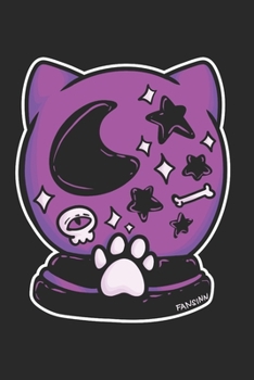 Gothic Cat Notebook: Graph Paper Journal 6x9 - 120 Pages