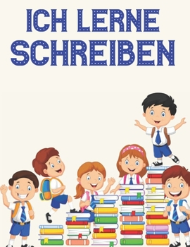Ich lerne schreiben: Ab 4 Jahren | Verbessern und Spaß haben. Briefverfolgungsbücher für Kinder, Seiten zum Schreiben von Buchstaben und Zahlen, Handschrift für Kinder. 4+ Alter.