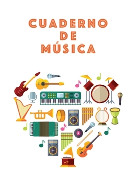 Cuaderno De Musica: Músicos Composición Libro Instrumento Manuscrito Personal Papel Piano Guitarra Estándar 13 Bastón Cuaderno grande / Diario Regalo ... Tapa blanda, Acabado mate (Spanish Edition)